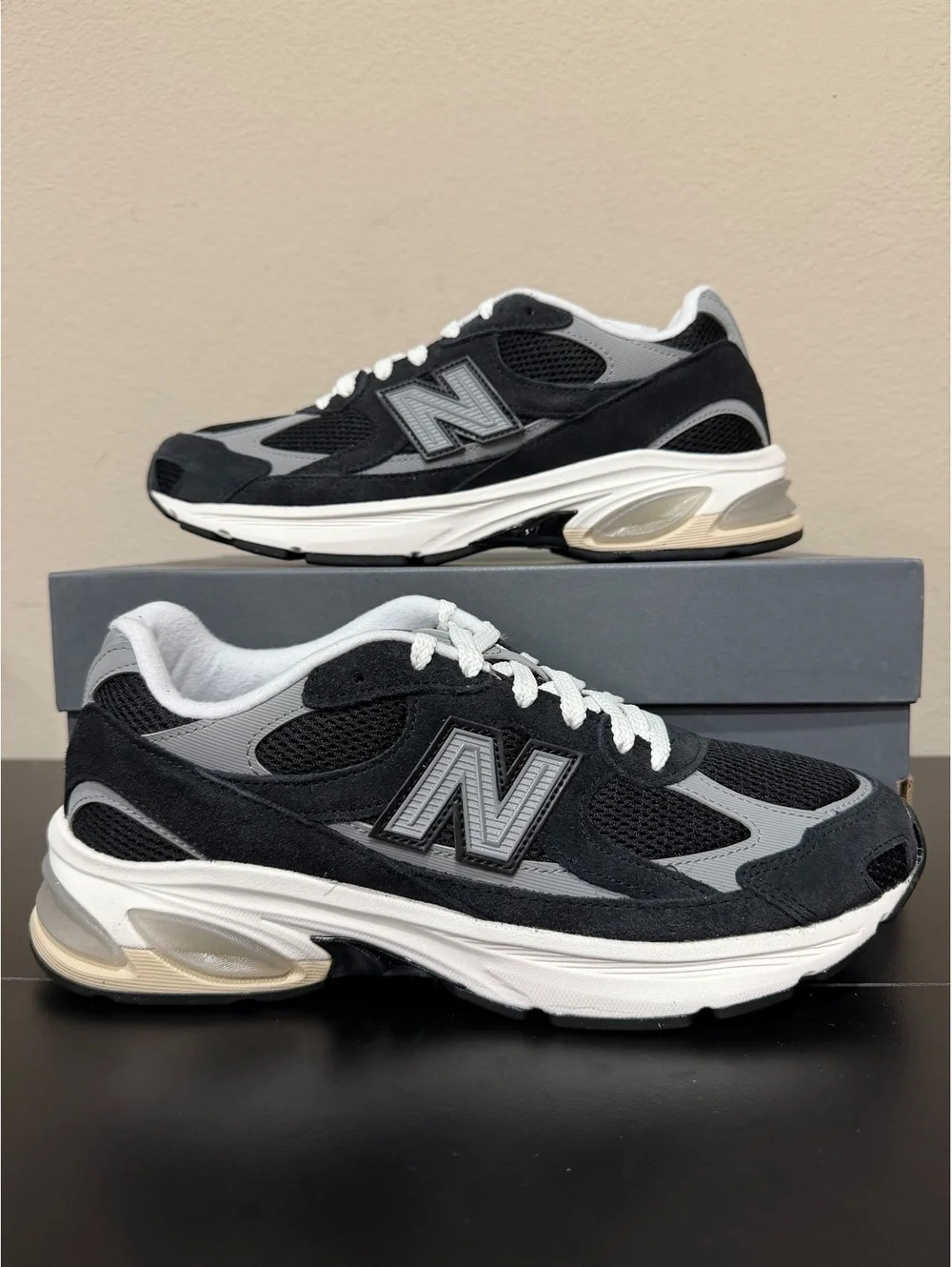 Size 9.5 - New Balance ABZORB 2010 “Black Shadow Grey Sea Salt”